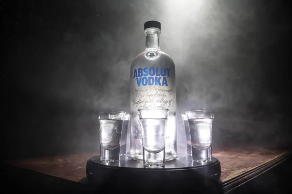 Baku Azerbeidzjan Feb 2020 Absolut Vodka Een Merk Van Wodka — Stockfoto