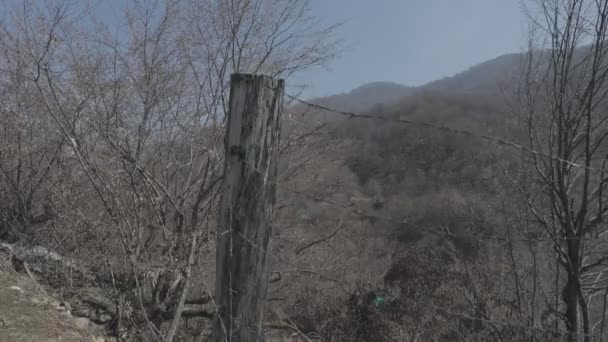 Natursköna Bilder Landsbygden Byn Höst Morgon — Stockvideo