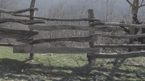 Szenische Aufnahmen Eines Ländlichen Dorfes Einem Herbstlichen Morgen — Stockvideo