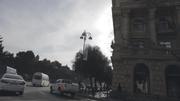 Baku Azerbaijan Avril 2020 Vidéo Point Vue Une Balade Dans — Video