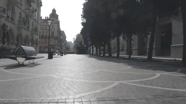 Baku Azerbaijan April 2020 Baku Azerbaijan Empty Streets Baku Capital — Stock Video