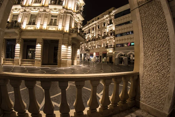 Baku Azerbaijan April 2020 Innenstadt Von Baku Aserbaidschan Leere Straßen — Stockfoto