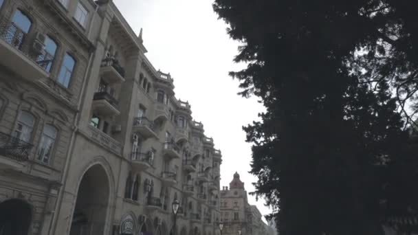 Baku Azerbaijan April 2020 아제르바이잔 아제르바이잔의 수도인 바쿠의 세계적 유행병이 — 비디오