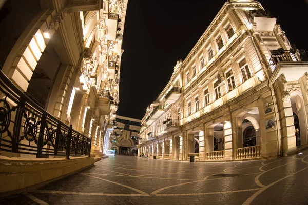 Baku Azerbaijan Abril 2020 Centro Baku Azerbaijão Ruas Vazias Baku — Fotografia de Stock