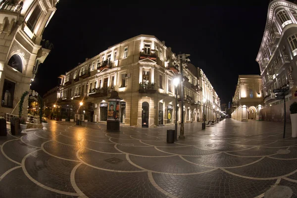 Baku Azerbaijan Abril 2020 Centro Baku Azerbaijão Ruas Vazias Baku — Fotografia de Stock