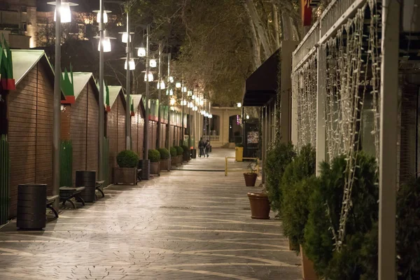 Baku Azerbaijan April 2020 Downtown Baku Azerbaijan Empty Streets Baku — Stock Photo, Image