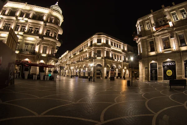 Baku Azerbaijan Abril 2020 Centro Baku Azerbaijão Ruas Vazias Baku — Fotografia de Stock