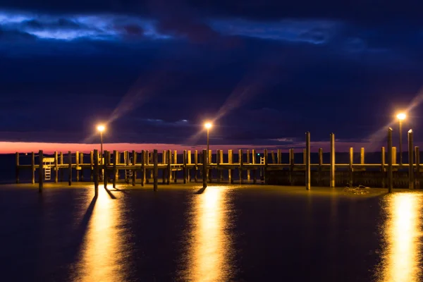 Dawn bij de dock — Stockfoto