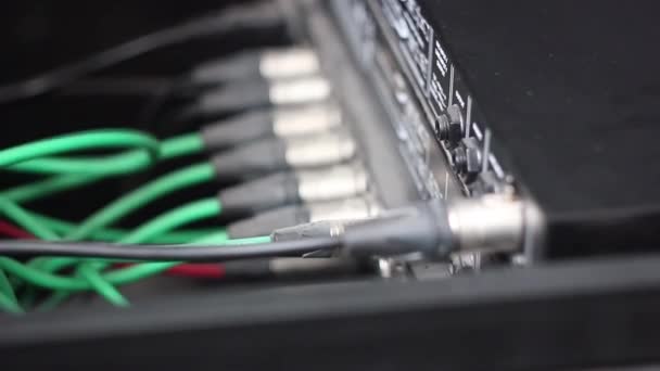 Wyciągnij kabel audio — Wideo stockowe