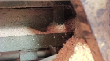 makine altında düşen talaş