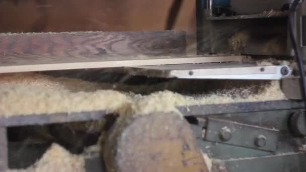 Maszyna do cięcia drewna — Wideo stockowe