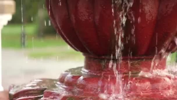 Hands in the fountain — Stock Video