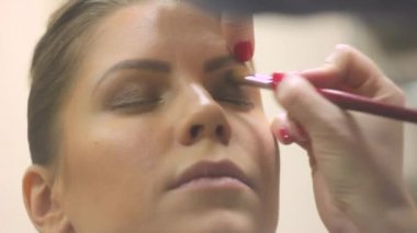 kadının gözleri makyaj sanatçısı boyalar