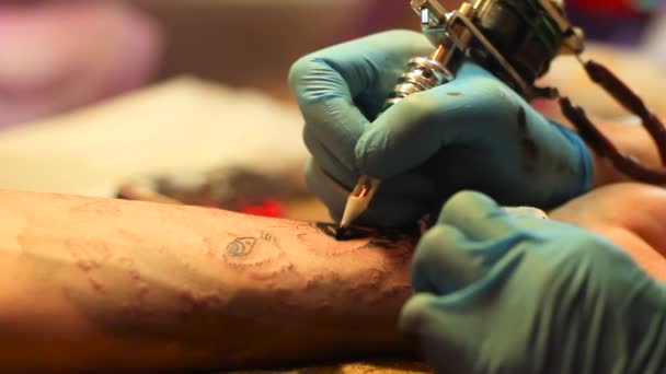 Le maître fait le tatouage — Video