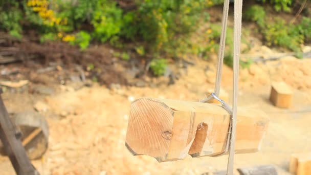 Build a house from logs — Stock Footage Build a house from logs Royalty Free Stock Footage
