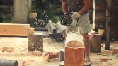 Ahşap ev için testere gördüm