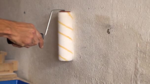 Peinture Murs Avec Rouleau — Video