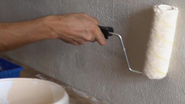 Peinture Murs Avec Rouleau — Video