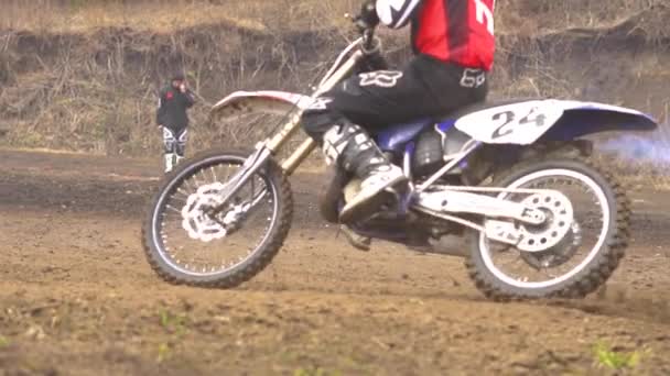 Novokuzneck Ryssland 2018 Motocross Tävlingar — Stockvideo