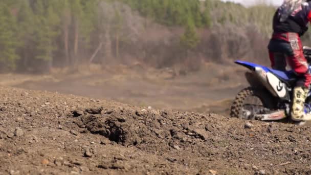 Novokuzneck Rusia 2018 Competiciones Motocross — Vídeos de Stock