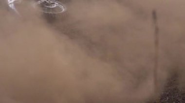 Novokuzneck, Rusya - 21.04.2018: motocross yarışmalar