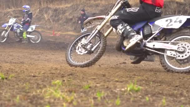 Novokuzneck Ryssland 2018 Motocross Tävlingar — Stockvideo