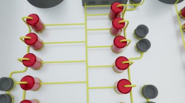Endüstriyel fabrikanın 3D modeli