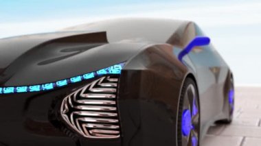 3D araba alttaki yumuşak kamera hareketi
