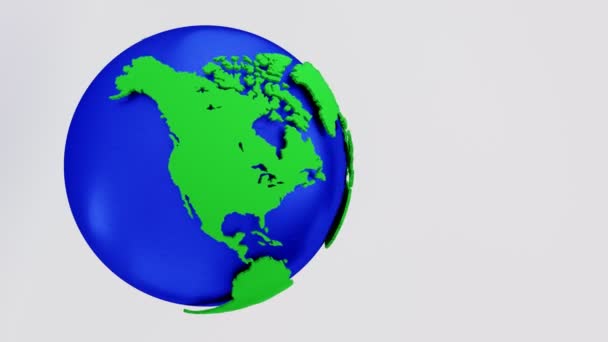Uzaydaki bir gezegenin 3 boyutlu modeli — Stok video