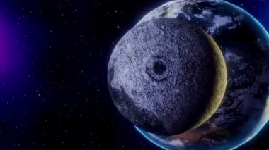 3D planet earth in space