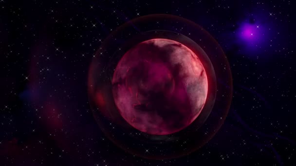 Modèle 3D d'une planète dans l'espace 