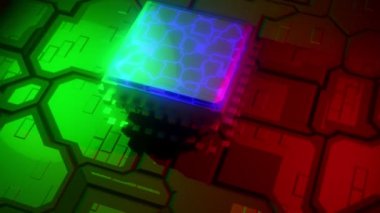 the 3D computer processor starts processes