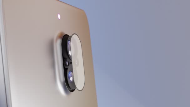 3D visualization of the camera in the smartphone — 图库视频影像