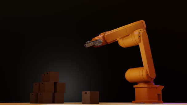 Visualisation 3D Chargement de la pile de boîtes 