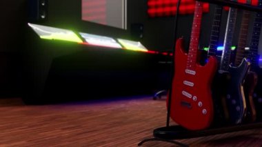 Bir müzik stüdyosunun 3B görselleştirmesi
