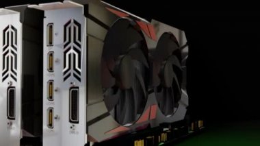 3D visualization of the fan on the processor