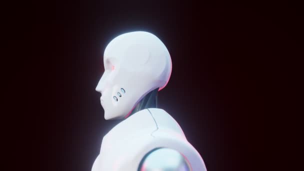 Arrivo Visualizzazione Del Robot Del Futuro — Video Stock