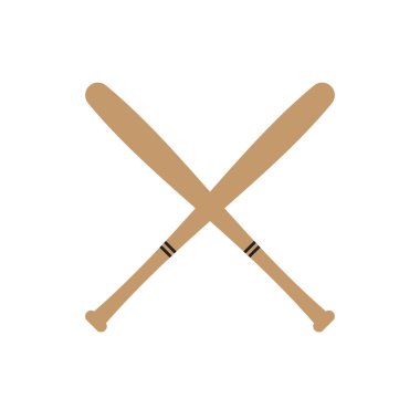 Beyaz arka planda izole edilmiş vektör düz çizgi film beysbol bahislerini geçti