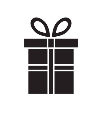 Beyaz arkaplanda izole edilmiş vektör düz siyah kutu simgesi