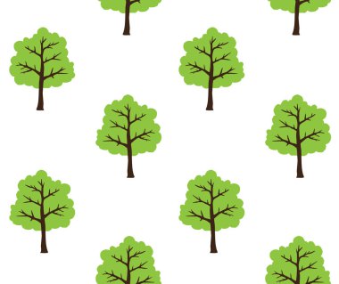 Ağaçların vektör çizimi