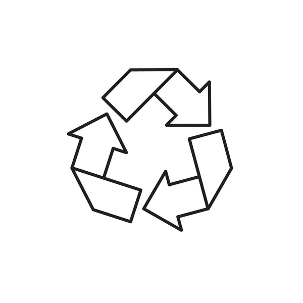 Vektorillustration Eines Recycling Symbols — Stockvektor