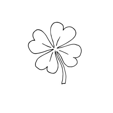 yonca simgesinin vektör illüstrasyonu