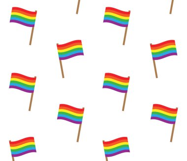 Bir lgbt bayrağının vektör çizimi 