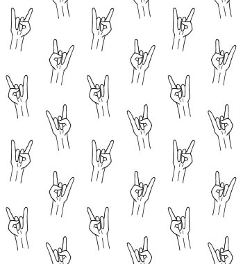 El hareketi simgeleri ayarlandı. çizgi film illüstrasyonu  