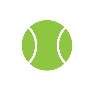 Tenis topu ikonu vektör illüstrasyon grafik tasarımı