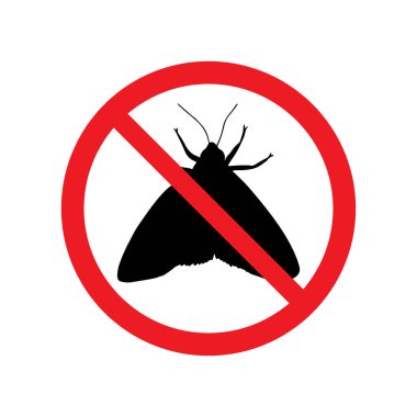 sivrisinek imza simgesi vektör illüstrasyonu yok