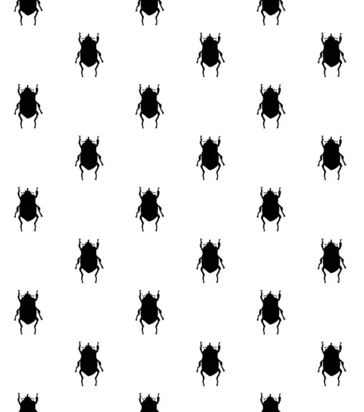 Patrón Sin Costuras Con Insectos Ilustración Vectorial — Vector de stock