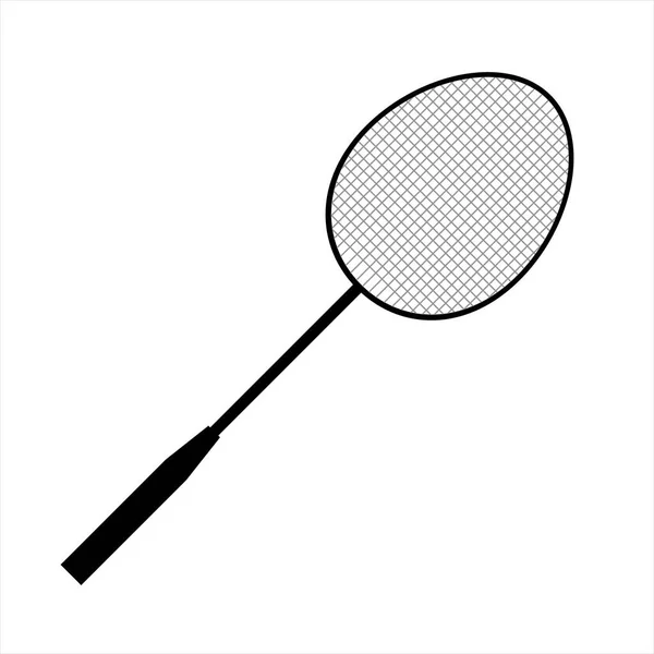 テニスラケットアイコン ベクターイラスト — ストックベクタ