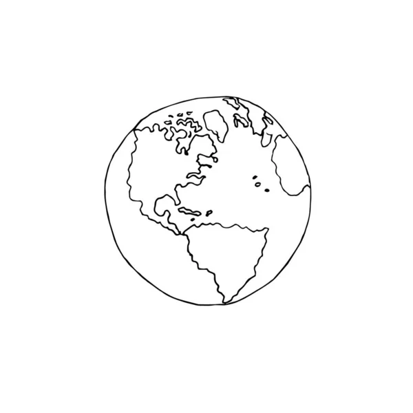 地球图标的矢量图解 — 图库矢量图片