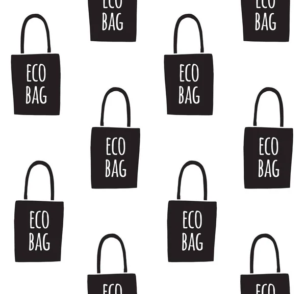 Vector Illustration Sale Shopping Eco Bags — Stock Vector